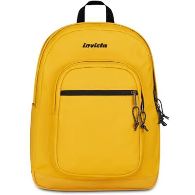Invicta Jelek Plus City Mochila escolar (34 L, doble compartimento, doble bolsillo frontal, compartimento para ordenadores, botella de agua, para niños y niñas), color amarillo Invicta Jelek Plus City Mochila escolar (34 L, doble compartimento, doble bolsillo frontal, compartimento para ordenadores, botella de agua, para niños y niñas), color amarillo