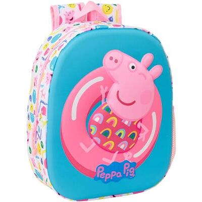 Safta PEPPA PIG 3D Mochila Escolar, con Diseño 3D, Adaptable a Carro, Ideal para Niños de Diferentes Edades, Cómoda y Versátil, Calidad y Resistencia, 27x10x33 cm Safta PEPPA PIG 3D Mochila Escolar, con Diseño 3D, Adaptable a Carro, Ideal para Niños de Diferentes Edades, Cómoda y Versátil, Calidad y Resistencia, 27x10x33 cm