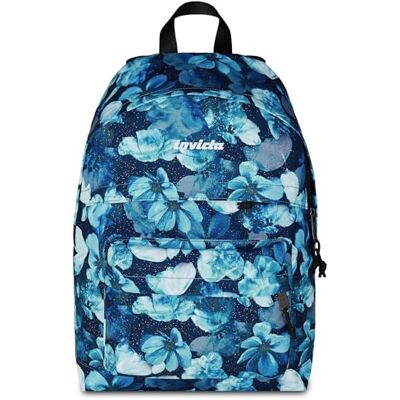 Invicta Mochila escolar American Fantasy Shine, azul, mochila mono compartimento con bolsillo para PC de 13 pulgadas, 23 L, mochila escolar superior, universidad y tiempo libre, para niña Invicta Mochila escolar American Fantasy Shine, azul, mochila mono compartimento con bolsillo para PC de 13 pulgadas, 23 L, mochila escolar superior, universidad y tiempo libre, para niña