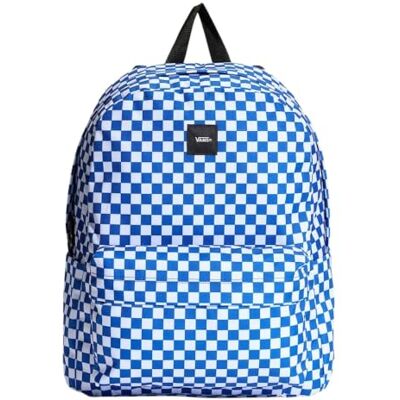 Vans Mochila unisex Old Skool Check Mochila Old Skool, azul clásico, M Vans Mochila unisex Old Skool Check Mochila Old Skool, azul clásico, M