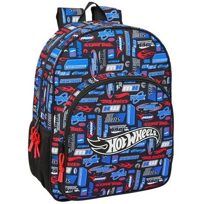 Safta HOT WHEELS Mochila Escolar Niño, Mochila Niño, Mochila Infantil, Adaptable a Carro, Ideal para Niños en Edad Escolar, Cómoda y Versátil, Calidad y Resistencia, 33x14x42 cm Safta HOT WHEELS Mochila Escolar Niño, Mochila Niño, Mochila Infantil, Adaptable a Carro, Ideal para Niños en Edad Escolar, Cómoda y Versátil, Calidad y Resistencia, 33x14x42 cm