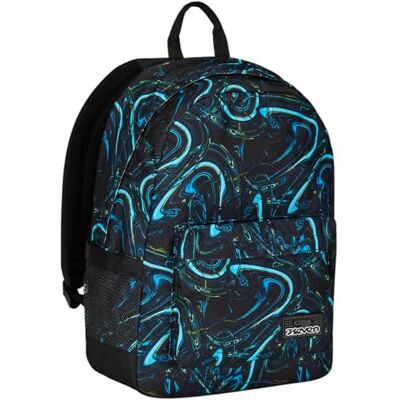 Seven Mochila monocompartimento IschoolPack, azul y negro, con Pawer Bank integrado y USB Plug, bolsillo porta botella, mochila escolar y viaje, niños y jóvenes., turquesa, Talla única, Escolar Seven Mochila monocompartimento IschoolPack, azul y negro, con Pawer Bank integrado y USB Plug, bolsillo porta botella, mochila escolar y viaje, niños y jóvenes., turquesa, Talla única, Escolar