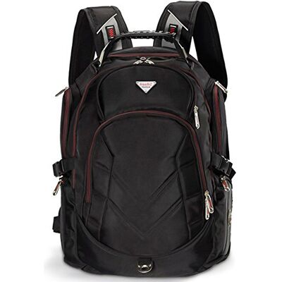 FreeBiz Mochila para laptop de 19 pulgadas, mochila para portátiles de 19.5, 18, 18.4 pulgadas, Black, 19 Inches, Mochilas rucksack FreeBiz Mochila para laptop de 19 pulgadas, mochila para portátiles de 19.5, 18, 18.4 pulgadas, Black, 19 Inches, Mochilas rucksack