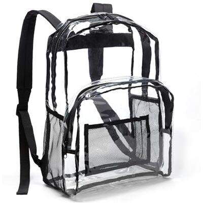 Amazon Basics Mochila escolar - PVC transparente Amazon Basics Mochila escolar - PVC transparente