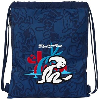 Safta EL NIÑO PARADISE Mochila Saco Deportivo, Cierre de Cordones, Mochila, Ideal para Niños de Diferentes Edades, Cómoda y Versátil, Calidad y Resistencia, 35x45 cm, Color Azul Marino Safta EL NIÑO PARADISE Mochila Saco Deportivo, Cierre de Cordones, Mochila, Ideal para Niños de Diferentes Edades, Cómoda y Versátil, Calidad y Resistencia, 35x45 cm, Color Azul Marino
