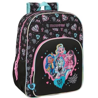 Safta MONSTER HIGH Mochila Escolar Niño, Mochila Niño, Mochila Infantil, Adaptable a Carro, Ideal para Niños en Edad Escolar, Cómoda y Versátil, Calidad y Resistencia, 33x14x42 cm Safta MONSTER HIGH Mochila Escolar Niño, Mochila Niño, Mochila Infantil, Adaptable a Carro, Ideal para Niños en Edad Escolar, Cómoda y Versátil, Calidad y Resistencia, 33x14x42 cm