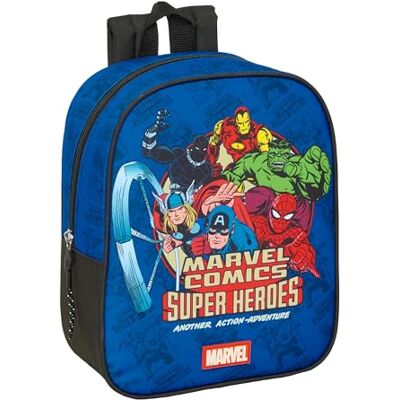 Safta AVENGERS Mochila Infantil, Mochila Niño, Mochila Escolar, Adaptable a Carro, Ideal para Guardería, Cómoda y Versátil, Calidad y Resistencia, 22x10x27 cm Safta AVENGERS Mochila Infantil, Mochila Niño, Mochila Escolar, Adaptable a Carro, Ideal para Guardería, Cómoda y Versátil, Calidad y Resistencia, 22x10x27 cm