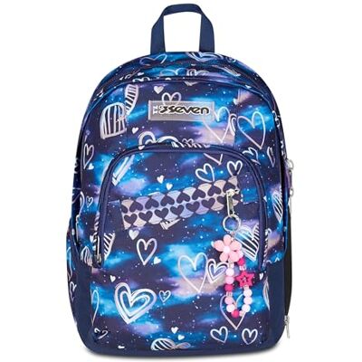 Seven Mochila Escolar Dual Detach, Violeta Fucsia, Doble Compartimento de 32 litros de Capacidad con Bolsillo para PC, Bolsillo para Botella, Bolsillo con Organizador y Compartimento Desmontable Seven Mochila Escolar Dual Detach, Violeta Fucsia, Doble Compartimento de 32 litros de Capacidad con Bolsillo para PC, Bolsillo para Botella, Bolsillo con Organizador y Compartimento Desmontable