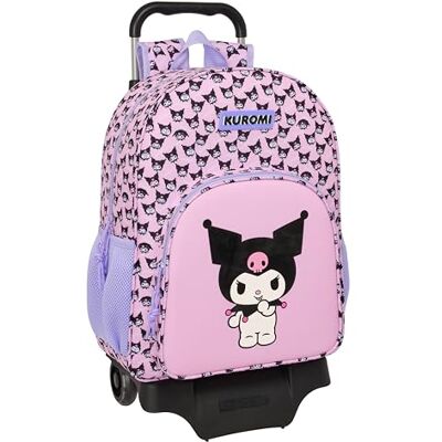 Safta KUROMI Mochila Escolar Grande con Carro, Mochila Niño, Mochila Infantil, Adaptable a Carro, Ideal para Niños en Edad Escolar, Cómoda y Versátil, Calidad y Resistencia, 33x15x42 cm Safta KUROMI Mochila Escolar Grande con Carro, Mochila Niño, Mochila Infantil, Adaptable a Carro, Ideal para Niños en Edad Escolar, Cómoda y Versátil, Calidad y Resistencia, 33x15x42 cm