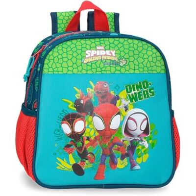 Marvel Joumma Spidey Dino-Webs Mochila Guardería Marino 23x25x10 cm Poliéster 5,75L Marvel Joumma Spidey Dino-Webs Mochila Guardería Marino 23x25x10 cm Poliéster 5,75L