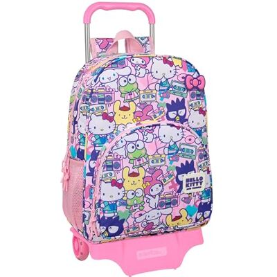 Safta HELLO KITTY & FRIENDS Mochila Escolar Grande con Carro, Mochila Niño, Mochila Infantil, Adaptable a Carro, Ideal para Niños en Edad Escolar, Cómoda y Versátil, Calidad y Resistencia, 33x15x42 cm Safta HELLO KITTY & FRIENDS Mochila Escolar Grande con Carro, Mochila Niño, Mochila Infantil, Adaptable a Carro, Ideal para Niños en Edad Escolar, Cómoda y Versátil, Calidad y Resistencia, 33x15x42 cm