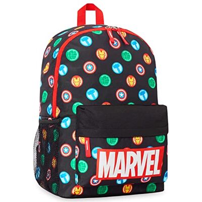 Marvel Spiderman Mochila Escolar Niño Niña Adolescente Superhéroes Mochilas Escolares Bolsa Colegio con Cintas Ajustables (Negro Aop) Marvel Spiderman Mochila Escolar Niño Niña Adolescente Superhéroes Mochilas Escolares Bolsa Colegio con Cintas Ajustables (Negro Aop)