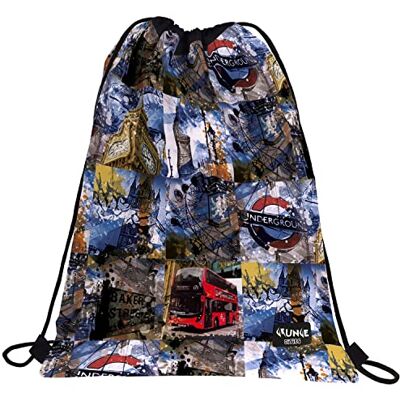 Grafoplas Grafoplás Grunge Cities, London, Bolsa Escolar Unisex Niños, Multicolor, 36x47cm Grafoplas Grafoplás Grunge Cities, London, Bolsa Escolar Unisex Niños, Multicolor, 36x47cm