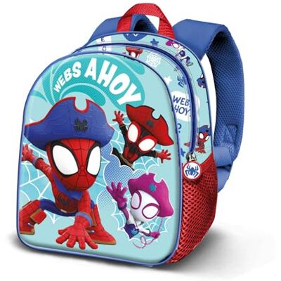 KARACTERMANIA Marvel Spiderman Pirates-Mochila 3D Elite, Azul 25 x 30 cm, Capacidad 7 L KARACTERMANIA Marvel Spiderman Pirates-Mochila 3D Elite, Azul 25 x 30 cm, Capacidad 7 L