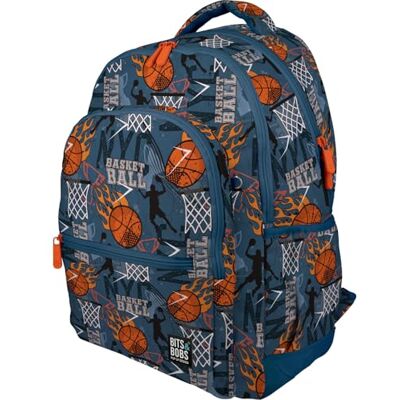 Grafoplas Mochila Escolar Ergonómica, 30 Litros, Bits&Bobs Basketball, 33x46x22,5cm, Espalda y Asas Acolchadas, 3 Compartimentos, Zona Especial Portátil, Adaptable a Carrito, Modelo Rubber Grafoplas Mochila Escolar Ergonómica, 30 Litros, Bits&Bobs Basketball, 33x46x22,5cm, Espalda y Asas Acolchadas, 3 Compartimentos, Zona Especial Portátil, Adaptable a Carrito, Modelo Rubber