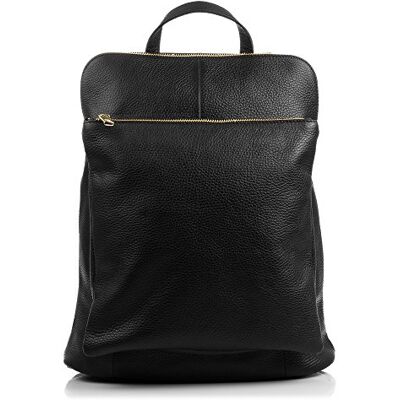 FIRENZE ARTEGIANI . Mochila de Mujer Casual Piel auténtica.Mochila Bolso Cuero Genuino Dollaro. Mochila Laptop Bolso Mujer. Made in Italy. Vera Pelle Italiana. 32x35x13 cm. Color Black FIRENZE ARTEGIANI . Mochila de Mujer Casual Piel auténtica.Mochila Bolso Cuero Genuino Dollaro. Mochila Laptop Bolso Mujer. Made in Italy. Vera Pelle Italiana. 32x35x13 cm. Color Black