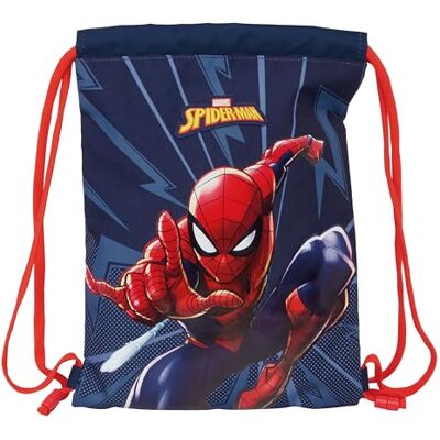 Safta SPIDERMAN Mochila Saco Plano Junior, Mochila, Ideal para Niños de Diferentes Edades, Cómoda y Versátil, Calidad y Resistencia, 26x34 cm Safta SPIDERMAN Mochila Saco Plano Junior, Mochila, Ideal para Niños de Diferentes Edades, Cómoda y Versátil, Calidad y Resistencia, 26x34 cm