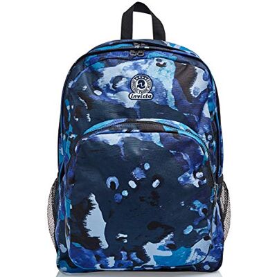 Invicta Mochila Doble Compartimiento STRONG CAMO SHADE, Turquesa Mochila de Negocio, Trabajo, Diario, Viaje, Escolares, para hombres, mujeres y adolescentes Mochila Viaje Invicta Mochila Doble Compartimiento STRONG CAMO SHADE, Turquesa Mochila de Negocio, Trabajo, Diario, Viaje, Escolares, para hombres, mujeres y adolescentes Mochila Viaje