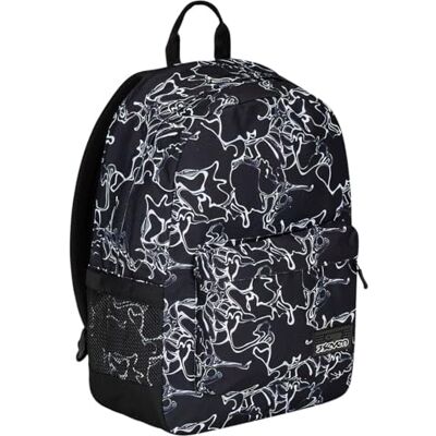 Seven Mochila Ischoolpack americana con Power Bank integrado y bolsillo para tableta, escuela, niños y adolescentes, Jet Black 2, Talla única, Escolar Seven Mochila Ischoolpack americana con Power Bank integrado y bolsillo para tableta, escuela, niños y adolescentes, Jet Black 2, Talla única, Escolar