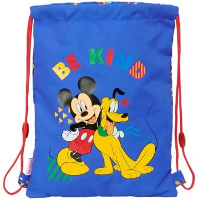 Safta MICKEY MOUSE TODAY Mochila Saco Plano Junior, Mochila, Ideal para Niños de Diferentes Edades, Cómoda y Versátil, Calidad y Resistencia, 26x34 cm Safta MICKEY MOUSE TODAY Mochila Saco Plano Junior, Mochila, Ideal para Niños de Diferentes Edades, Cómoda y Versátil, Calidad y Resistencia, 26x34 cm