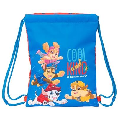Safta PAW PATROL COOL Mochila Saco Plano Junior, Mochila, Ideal para Niños de Diferentes Edades, Cómoda y Versátil, Calidad y Resistencia, 26x34 cm Safta PAW PATROL COOL Mochila Saco Plano Junior, Mochila, Ideal para Niños de Diferentes Edades, Cómoda y Versátil, Calidad y Resistencia, 26x34 cm