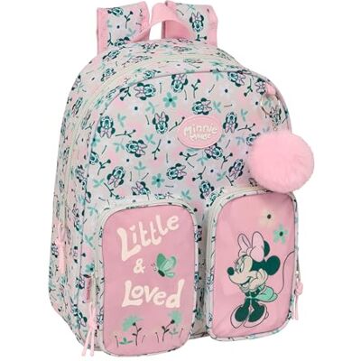 Safta MINNIE MOUSE MINTY Mochila Infantil, Ideal para Niños de Diferentes Edades, Cómoda y Versátil, Calidad y Resistencia, 28x10x34 cm Safta MINNIE MOUSE MINTY Mochila Infantil, Ideal para Niños de Diferentes Edades, Cómoda y Versátil, Calidad y Resistencia, 28x10x34 cm