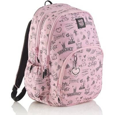 Miquelrius Mochila Escolar Primaria Triple 27L, Not Boring Rosa Miquelrius Mochila Escolar Primaria Triple 27L, Not Boring Rosa