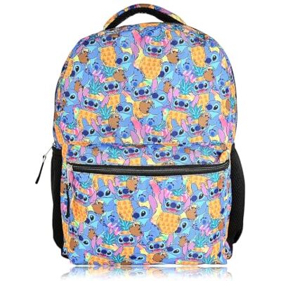 Disney Mochila Lilo and Stitch Niñas, Niños, Adolescentes y Adultos Licencia Oficial, azul claro, One Size, Mochilas tradicionales Disney Mochila Lilo and Stitch Niñas, Niños, Adolescentes y Adultos Licencia Oficial, azul claro, One Size, Mochilas tradicionales