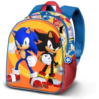 KARACTERMANIA Sonic The Hedgehog Shadow-Mochila 3D Elite, Multicolor 25 x 30 cm, Capacidad 7 L KARACTERMANIA Sonic The Hedgehog Shadow-Mochila 3D Elite, Multicolor 25 x 30 cm, Capacidad 7 L