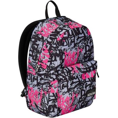 Seven ImusicPack Mochila de un solo compartimento, rosa y negro, con auriculares inalámbricos incluidos, bolsillo para PC, mochila de viaje y escuela, para niños y adolescentes, Rosa, Talla única Seven ImusicPack Mochila de un solo compartimento, rosa y negro, con auriculares inalámbricos incluidos, bolsillo para PC, mochila de viaje y escuela, para niños y adolescentes, Rosa, Talla única