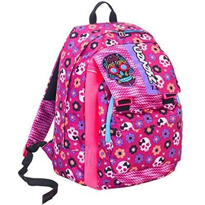 Seven Mochila Escolar, Mexi Girl, Rosa, Extensible, Variant System, 32 Lt Seven Mochila Escolar, Mexi Girl, Rosa, Extensible, Variant System, 32 Lt