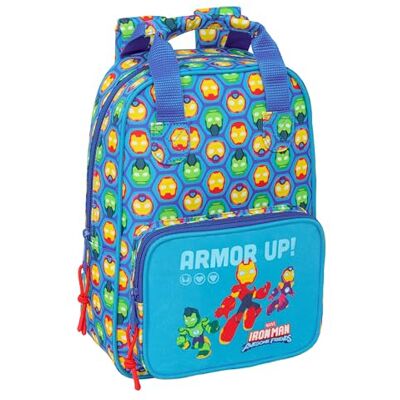 Safta IRON MAN Mochila Infantil, Adaptable con Asas, Tejido Reciclable, Ideal para Niños de Diferentes Edades, Cómoda y Versátil, Calidad y Resistencia, 20x8x28 cm Safta IRON MAN Mochila Infantil, Adaptable con Asas, Tejido Reciclable, Ideal para Niños de Diferentes Edades, Cómoda y Versátil, Calidad y Resistencia, 20x8x28 cm