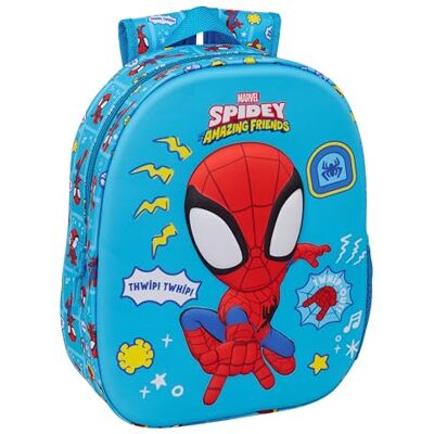 Safta SPIDEY Mochila Escolar, con Diseño 3D, Ideal para Niños de Diferentes Edades, Cómoda y Versátil, Calidad y Resistencia, 27x10x33 cm Safta SPIDEY Mochila Escolar, con Diseño 3D, Ideal para Niños de Diferentes Edades, Cómoda y Versátil, Calidad y Resistencia, 27x10x33 cm