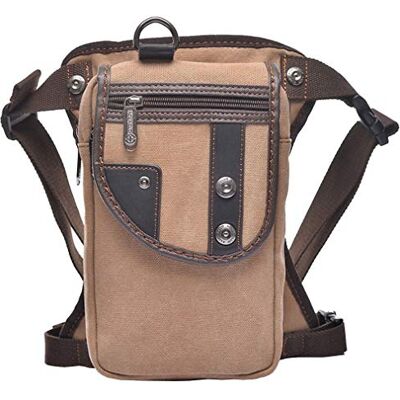 Xieben Lienzo Caer Bolsa De Pierna para Hombres Mujeres Motocicleta Montar En Bicicleta Ciclismo Multiuso Muslo Cintura Fanny Pack Viajes Deportes Pesca Caza Senderismo Camping Aire Libre Xieben Lienzo Caer Bolsa De Pierna para Hombres Mujeres Motocicleta Montar En Bicicleta Ciclismo Multiuso Muslo Cintura Fanny Pack Viajes Deportes Pesca Caza Senderismo Camping Aire Libre
