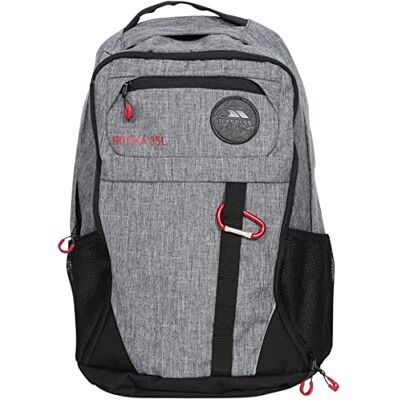 Trespass Rocka Mochila de viaje de 35 litros para hombre y mujer con 2 compartimentos acolchados, a prueba de golpes, para ordenador portátil, senderismo, escuela, informal, con detalles Trespass Rocka Mochila de viaje de 35 litros para hombre y mujer con 2 compartimentos acolchados, a prueba de golpes, para ordenador portátil, senderismo, escuela, informal, con detalles