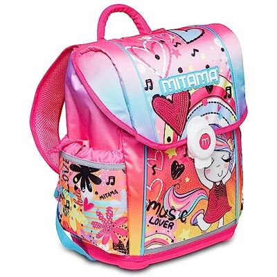 Mitama Mochila Doble Compartimiento, UPSIDE MUSIC LOVER, Rosa Bolsillo por Botella Termica, Varios Bolsillos Interiores, Tirantes Ergonomicos, Mochila Escuela Primaria Niñas Mitama Mochila Doble Compartimiento, UPSIDE MUSIC LOVER, Rosa Bolsillo por Botella Termica, Varios Bolsillos Interiores, Tirantes Ergonomicos, Mochila Escuela Primaria Niñas