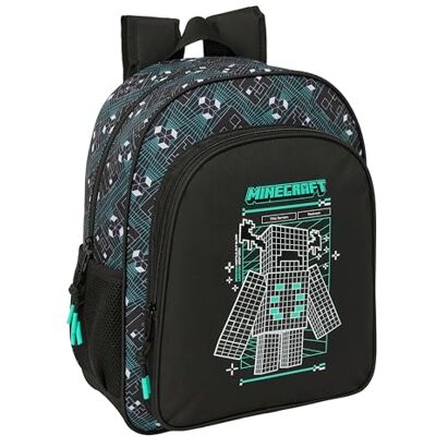 Safta MINECRAFT SCREEN Mochila Escolar Niño, Mochila Infantil, Adaptable a Carro, Ideal para Niños en Edad Escolar, Cómoda y Versátil, Calidad y Resistencia, 32x12x38 cm Safta MINECRAFT SCREEN Mochila Escolar Niño, Mochila Infantil, Adaptable a Carro, Ideal para Niños en Edad Escolar, Cómoda y Versátil, Calidad y Resistencia, 32x12x38 cm