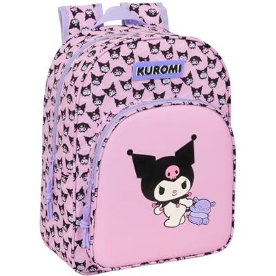 Safta KUROMI Mochila Escolar Infantil Animada, Mochila Niño, Mochila Infantil, Adaptable a Carro, Ideal para Niños en Edad Escolar, Cómoda y Versátil, Calidad y Resistencia, 26x11x34 cm Safta KUROMI Mochila Escolar Infantil Animada, Mochila Niño, Mochila Infantil, Adaptable a Carro, Ideal para Niños en Edad Escolar, Cómoda y Versátil, Calidad y Resistencia, 26x11x34 cm