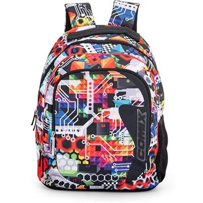 COMIX Wave Mochila Escolar para Niños y Adolescentes, con Grandes Compartimentos, Bolsillo Frontal, Cierre de Cremallera y Correas Ajustables para el Hombro, 32x43Hx23 cm, 31 L COMIX Wave Mochila Escolar para Niños y Adolescentes, con Grandes Compartimentos, Bolsillo Frontal, Cierre de Cremallera y Correas Ajustables para el Hombro, 32x43Hx23 cm, 31 L
