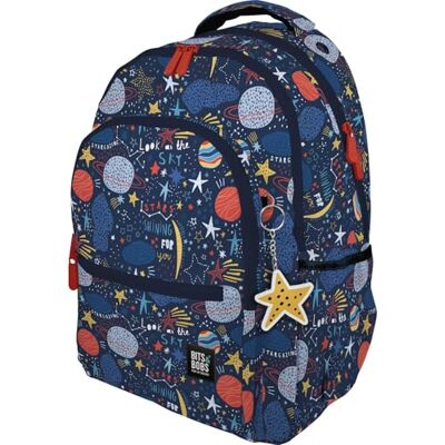 Grafoplas Mochila Escolar 3 Compartimentos, 33x46x22,5cm, 30 Litros, Bits&Bobs Planets, Zona Acolchada para Portátil, Modelo Roomy, Ideal Vuelta al Cole Grafoplas Mochila Escolar 3 Compartimentos, 33x46x22,5cm, 30 Litros, Bits&Bobs Planets, Zona Acolchada para Portátil, Modelo Roomy, Ideal Vuelta al Cole