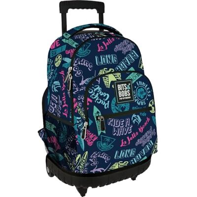Grafoplas Mochila Escolar con Ruedas, Carro Integrado, 29 Litros, 52x37x25cm, Modelo Roller, Colección Beach, Bits & Bobs Pop Up Design, Perfecto Material Escolar Infantil y Primaria Grafoplas Mochila Escolar con Ruedas, Carro Integrado, 29 Litros, 52x37x25cm, Modelo Roller, Colección Beach, Bits & Bobs Pop Up Design, Perfecto Material Escolar Infantil y Primaria