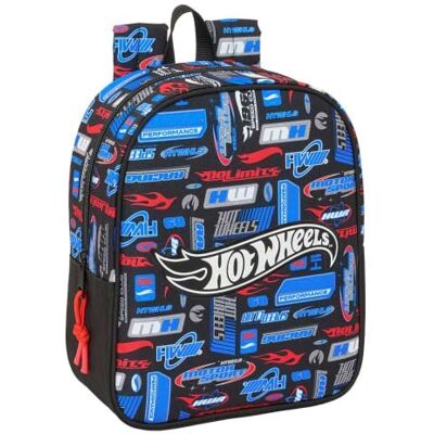 Safta Mochila Escolar Guardería Hot Wheels Adaptable a Carro (Sin Carro), Compartimento Principal con Cremallera, Tarjeta de Identificación, Asa Superior, Mochila Niño, Medidas 22x10x27 cm Safta Mochila Escolar Guardería Hot Wheels Adaptable a Carro (Sin Carro), Compartimento Principal con Cremallera, Tarjeta de Identificación, Asa Superior, Mochila Niño, Medidas 22x10x27 cm