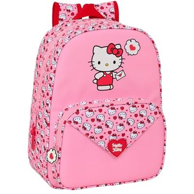 Safta HELLO KITTY Mochila Escolar Infantil Animada, Mochila Niño, Mochila Infantil, Adaptable a Carro, Ideal para Niños en Edad Escolar, Cómoda y Versátil, Calidad y Resistencia, 26x11x34 cm Safta HELLO KITTY Mochila Escolar Infantil Animada, Mochila Niño, Mochila Infantil, Adaptable a Carro, Ideal para Niños en Edad Escolar, Cómoda y Versátil, Calidad y Resistencia, 26x11x34 cm