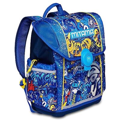 Mitama Mochila Doble Compartimiento, UPSIDE SPEEDY, Azul Bolsillo por Botella Termica, Varios Bolsillos Interiores, Tirantes Ergonomicos, Mochila Escuela Primaria Niños Mitama Mochila Doble Compartimiento, UPSIDE SPEEDY, Azul Bolsillo por Botella Termica, Varios Bolsillos Interiores, Tirantes Ergonomicos, Mochila Escuela Primaria Niños