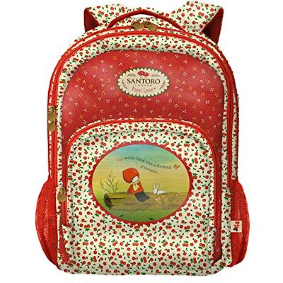 DOHE Mochila 3 compartimentos Santoro Poppi Loves Apple, Multicolor, , Talla única DOHE Mochila 3 compartimentos Santoro Poppi Loves Apple, Multicolor, , Talla única