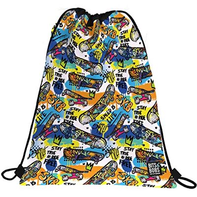 Grafoplas Grafoplás Mochila de Cuerdas Bolsillo Exterior con Cremalleras 36x47cm Bits&Bobs Pop Up Design Icons Grafoplas Grafoplás Mochila de Cuerdas Bolsillo Exterior con Cremalleras 36x47cm Bits&Bobs Pop Up Design Icons