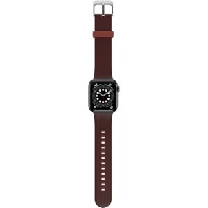 Otterbox Correa de Reloj Apple Watch 44/45/46mm, Correa de Silicona de Tacto Suave y Resistente al Desgaste para Apple Watch, Marrón/Rojo Otterbox Correa de Reloj Apple Watch 44/45/46mm, Correa de Silicona de Tacto Suave y Resistente al Desgaste para Apple Watch, Marrón/Rojo