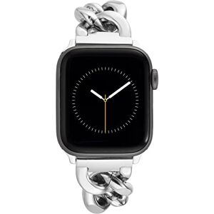 Anne Klein Moderna pulsera de cadena de repuesto para Apple iWatch, segura, ajustable, se adapta a la mayoría de muñecas, Plateado, 38/40/41mm Anne Klein Moderna pulsera de cadena de repuesto para Apple iWatch, segura, ajustable, se adapta a la mayoría de muñecas, Plateado, 38/40/41mm