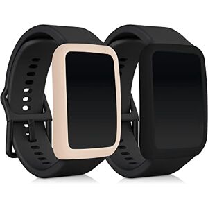 kwmobile 2 Fundas Compatible con OPPO Watch Free Cubierta Monitor de Actividad de Silicona Negro/Rosa Palo kwmobile 2 Fundas Compatible con OPPO Watch Free Cubierta Monitor de Actividad de Silicona Negro/Rosa Palo