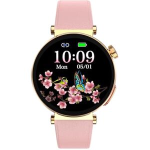 Knauermann Neo 2 (2025) – Oro Redondo – Reloj Sanitario smartwatch – ECG – Función HRV – BT Bluetooth – Apnea del sueño – Presión Arterial – Correa de Piel de Vacuno Rosa, Durchmesser: 40 mm, Knauermann Neo 2 (2025) – Oro Redondo – Reloj Sanitario smartwatch – ECG – Función HRV – BT Bluetooth – Apnea del sueño – Presión Arterial – Correa de Piel de Vacuno Rosa, Durchmesser: 40 mm,